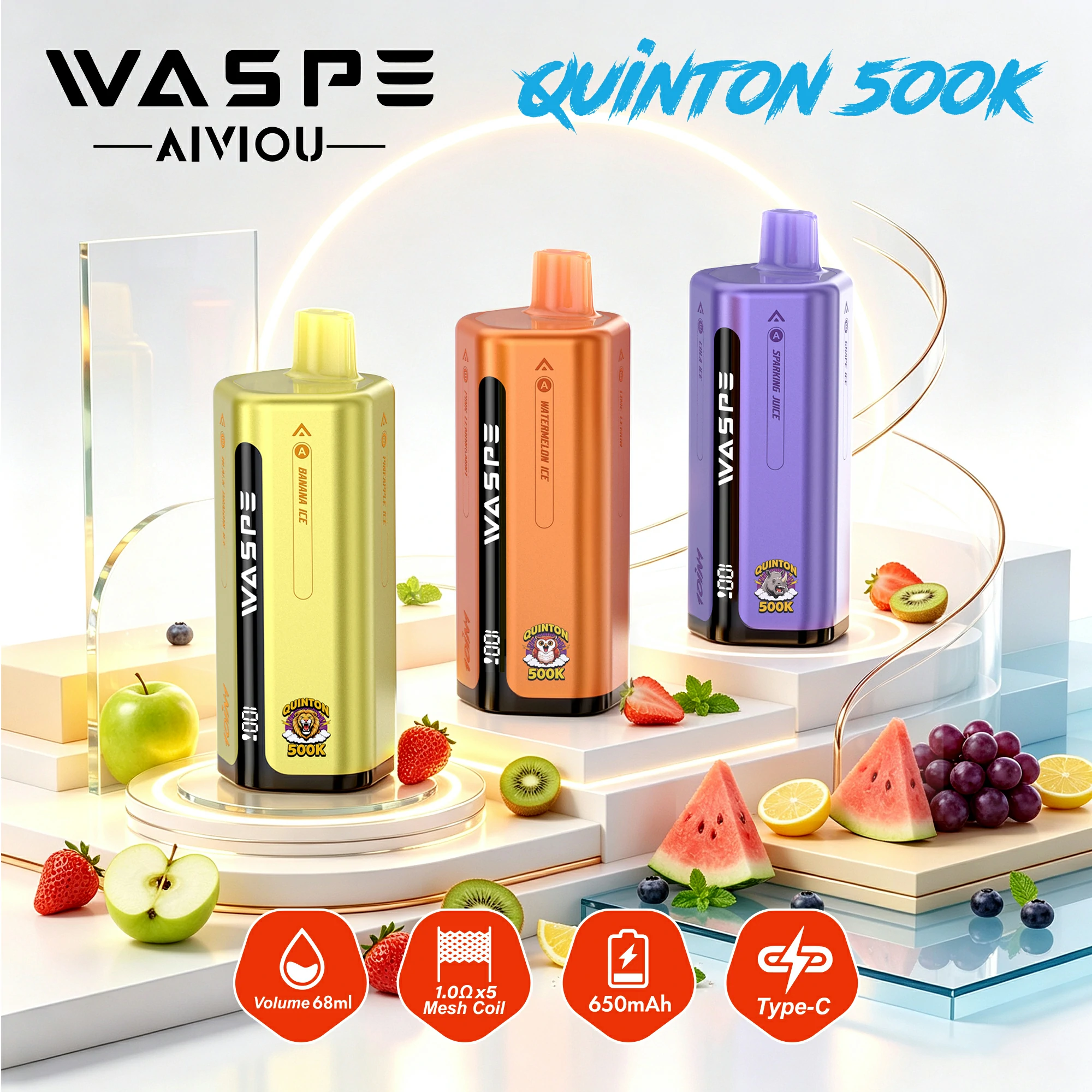 WASPE 10-in-1 uinton 500000 500K Züge Einweg-Vape - image 8