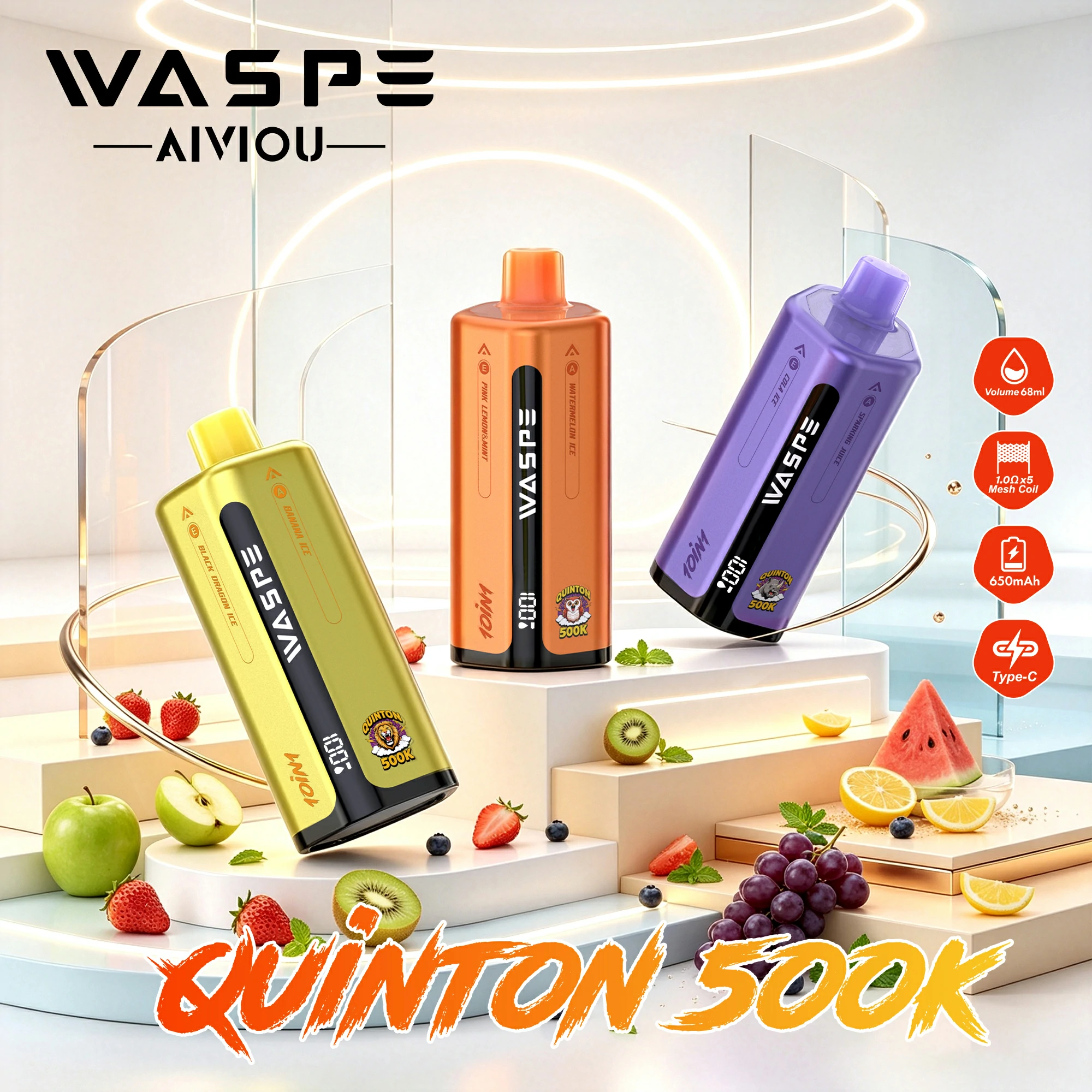 WASPE 10-in-1 uinton 500000 500K Züge Einweg-Vape - image 6