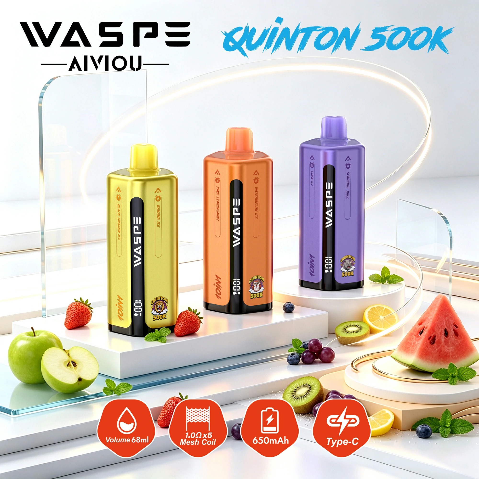 WASPE 10-in-1 uinton 500000 500K Züge Einweg-Vape - image 5