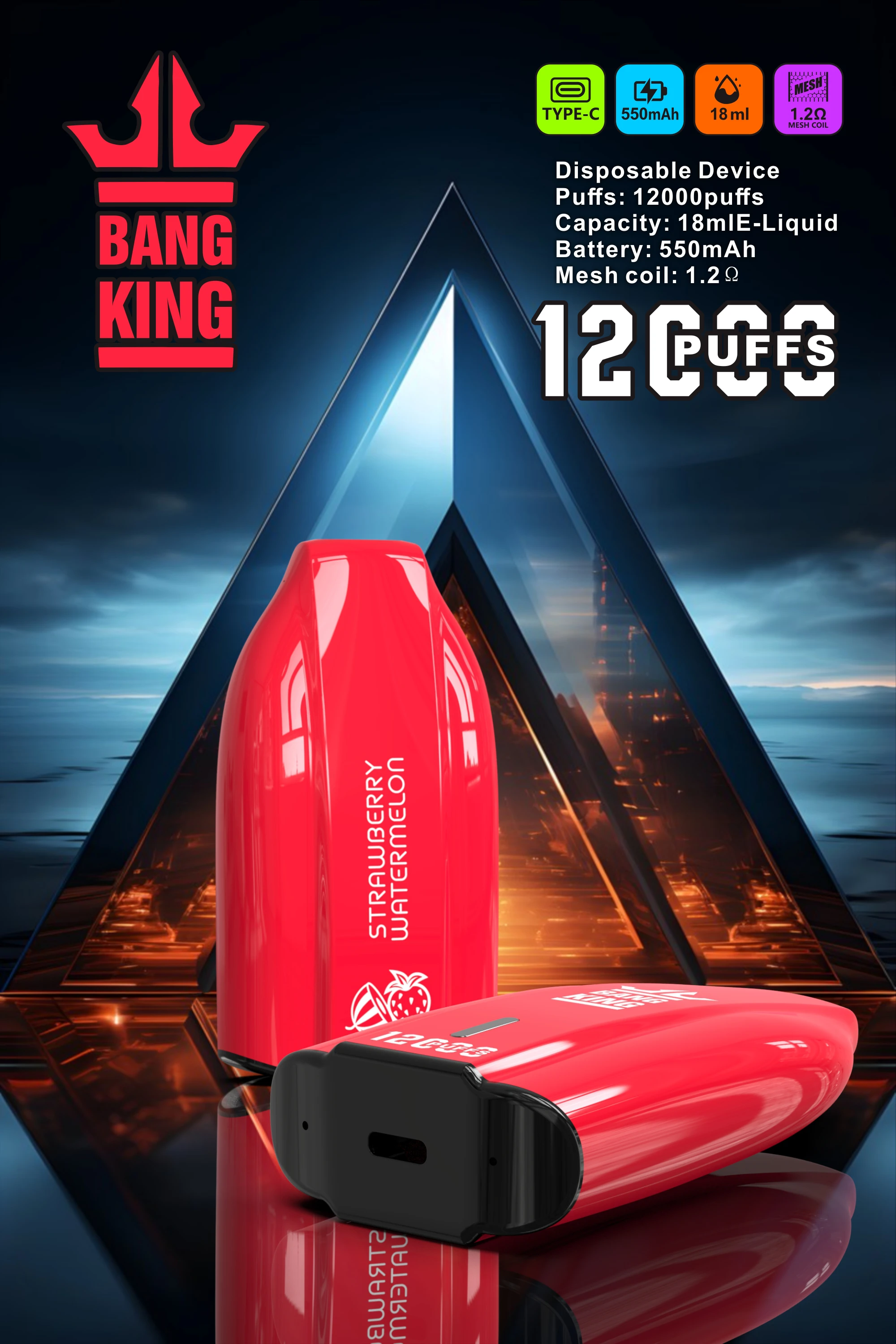 Bang King 12000 12K Züge Einweg-Vape
