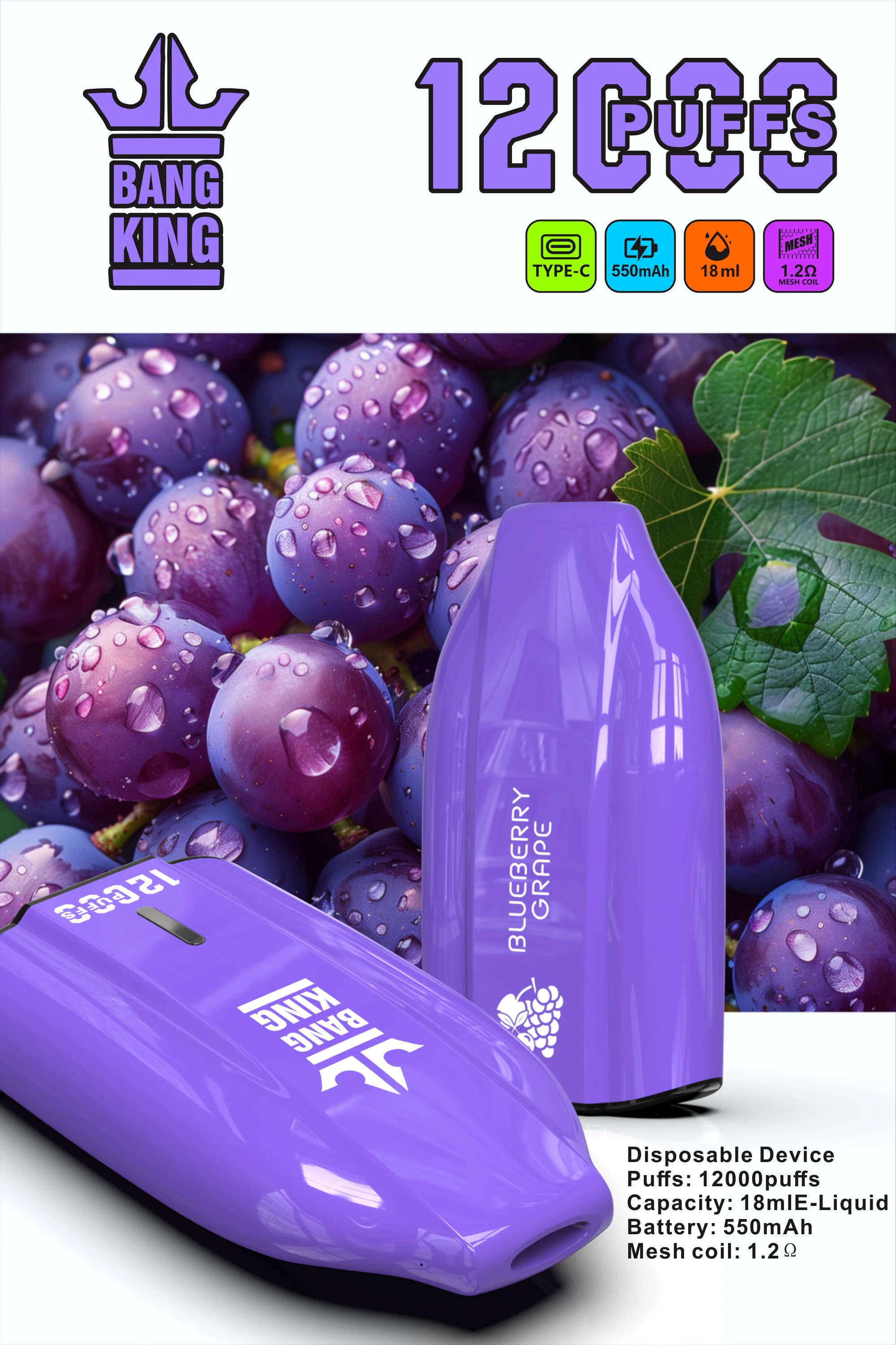 Bang King 12000 12K Züge Einweg-Vape - image 8