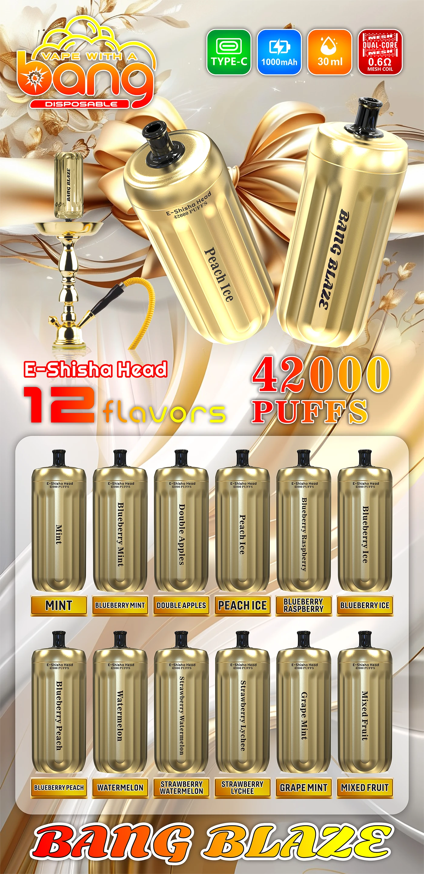 Bang King 12000 12K Züge Einweg-Vape - image 4