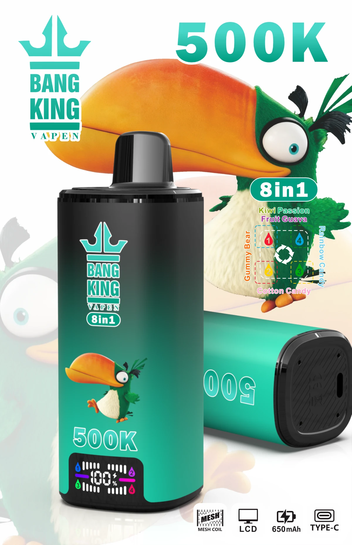 Bang King 500000 500K Züge Einweg-Vape - image 2