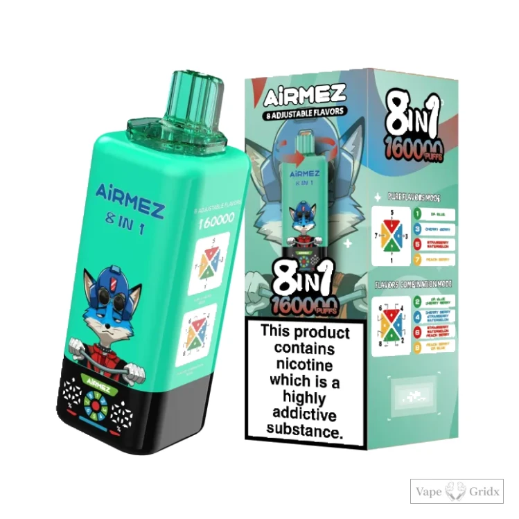 AiRMEZ FOX 160000 160K Züge Einweg Einweg-Vape - image 12