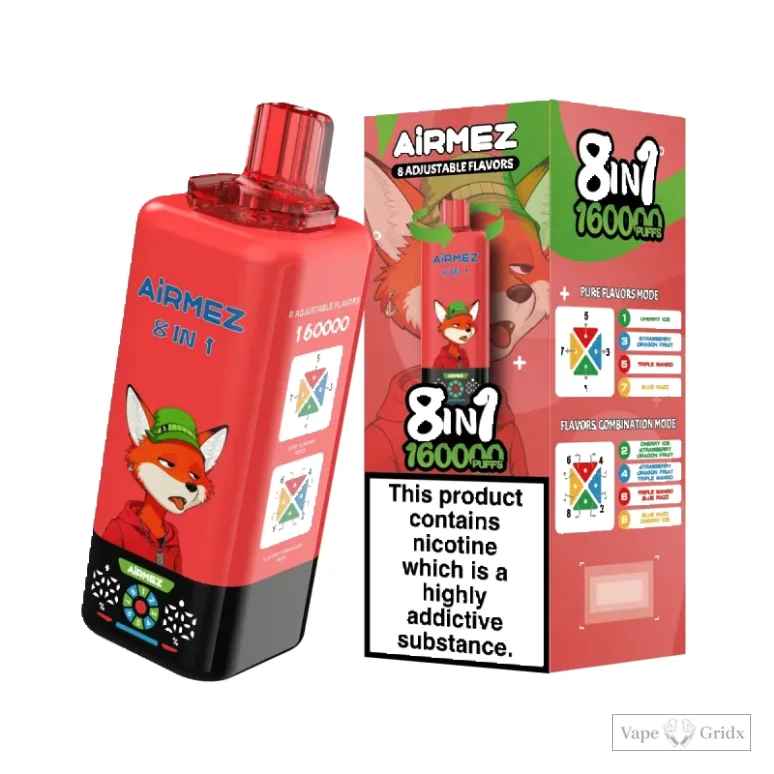 AiRMEZ FOX 160000 160K Züge Einweg Einweg-Vape - image 3