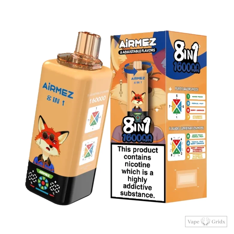 AiRMEZ FOX 160000 160K Züge Einweg Einweg-Vape - image 4