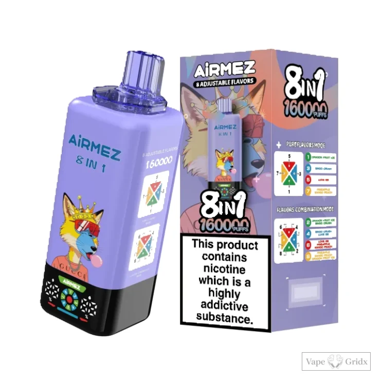 AiRMEZ FOX 160000 160K Züge Einweg Einweg-Vape - image 7