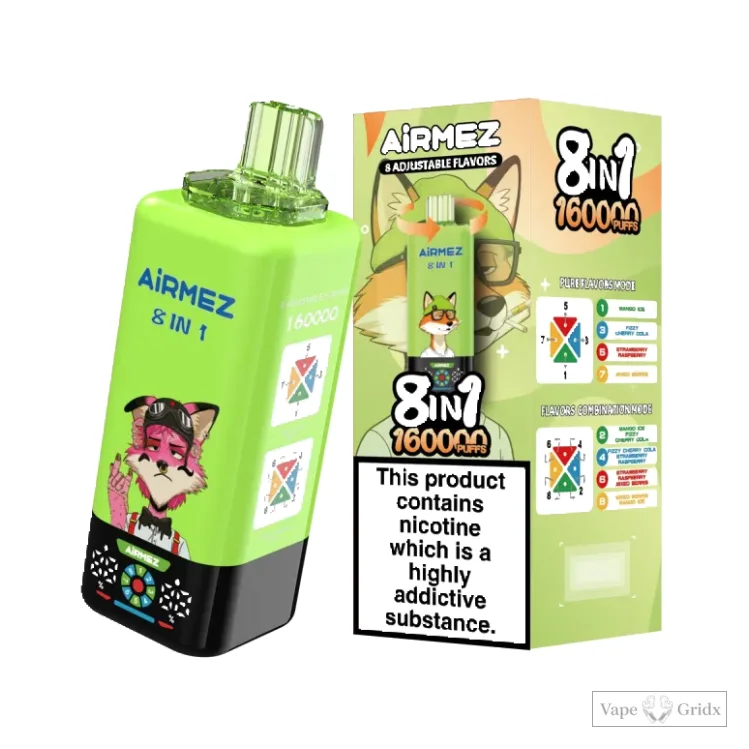 AiRMEZ FOX 160000 160K Züge Einweg Einweg-Vape - image 8