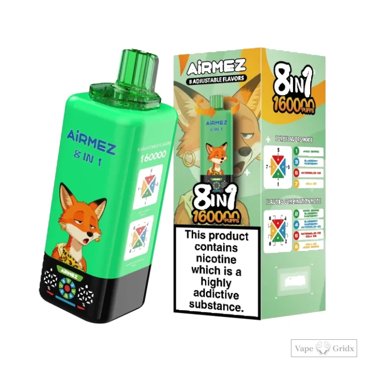 AiRMEZ FOX 160000 160K Züge Einweg Einweg-Vape - image 10