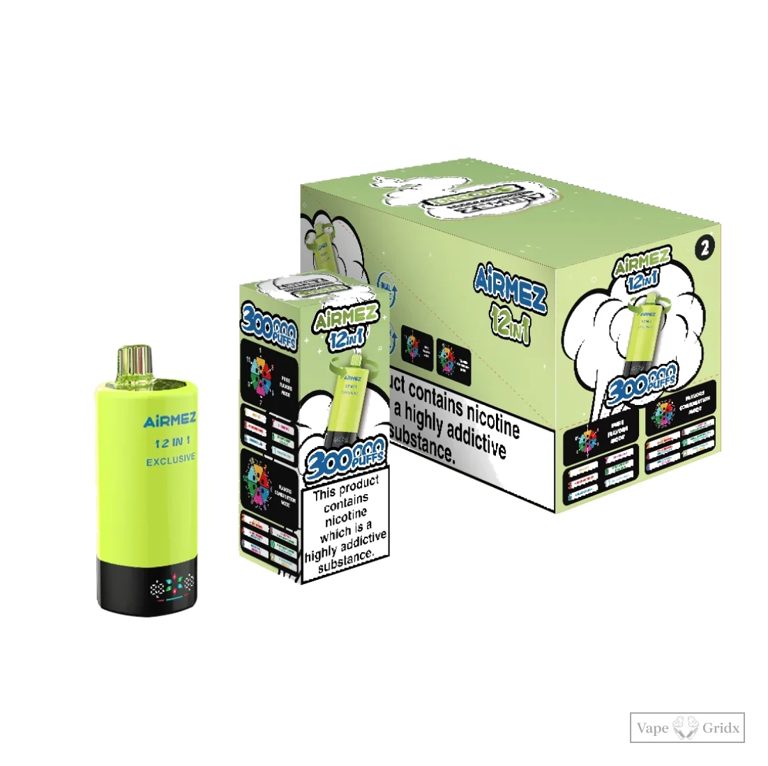 Airmez 300000 300K Züge 12-IN-1 Einweg Einweg-Vape - image 7