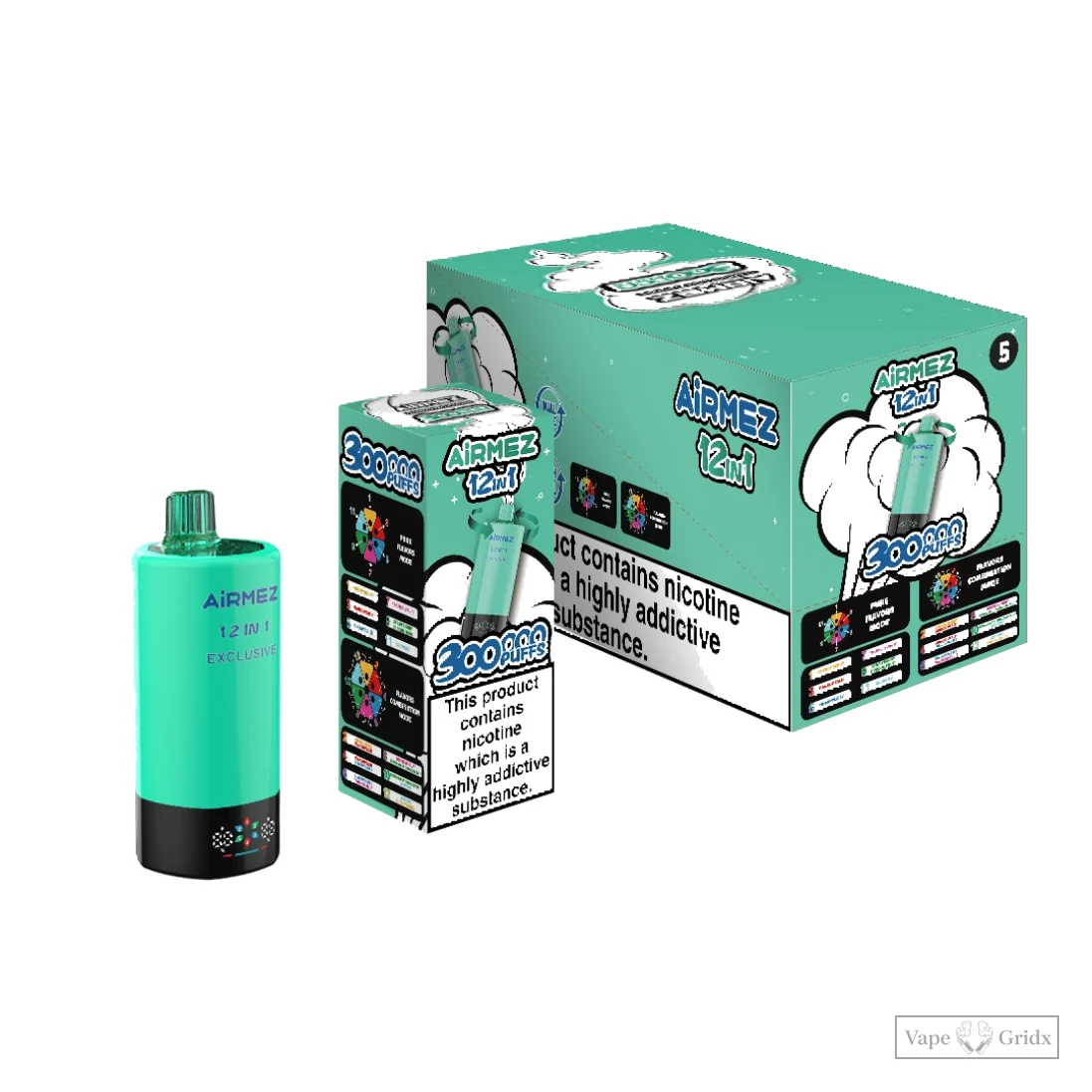Airmez 300000 300K Züge 12-IN-1 Einweg Einweg-Vape - image 9