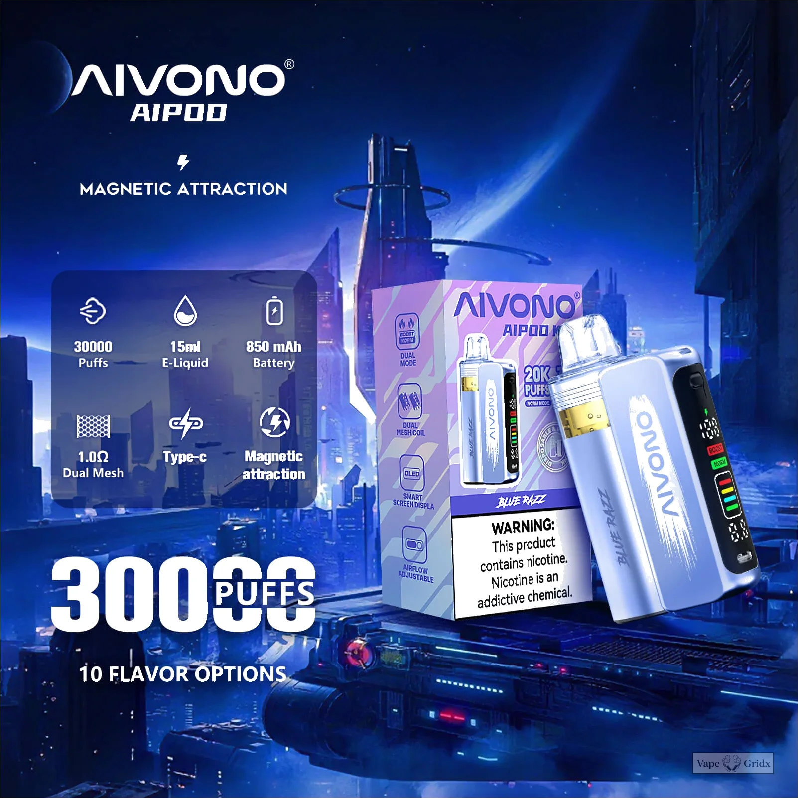 AIVONO AIM AIPOD KIT 30000 30K Züge Einweg Einweg-Vape - image 16