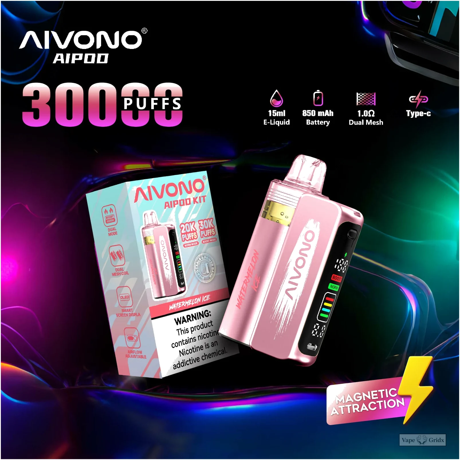 AIVONO AIM AIPOD KIT 30000 30K Züge Einweg Einweg-Vape - image 18