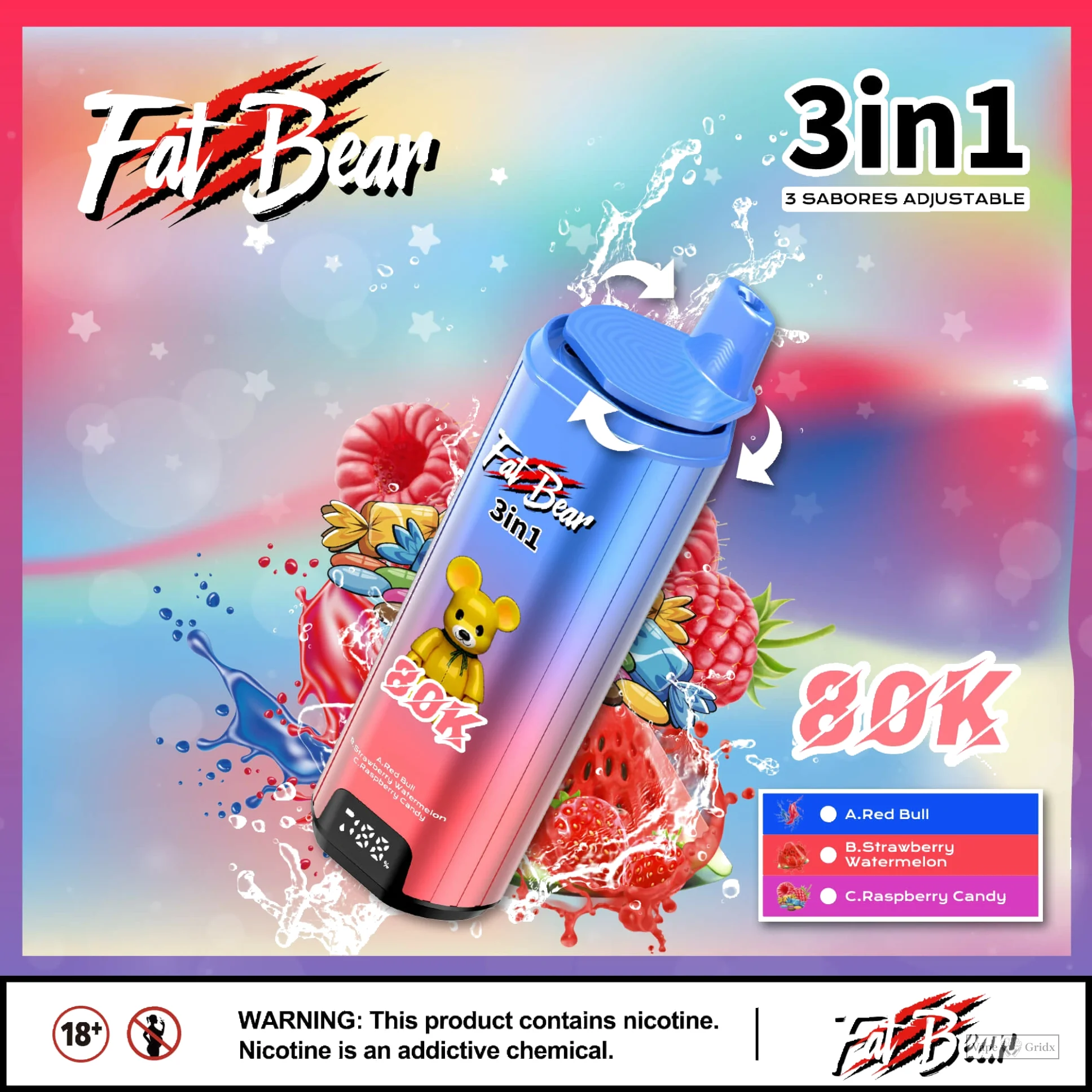 AIVONO Fat Bear 80000 80K Züge Einweg-Vape - image 4