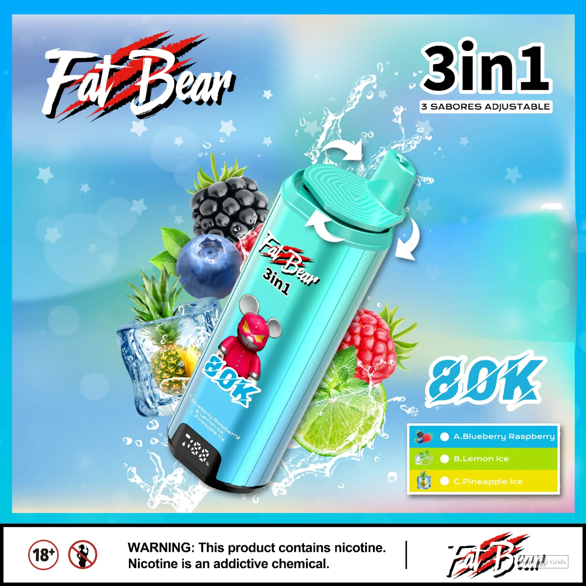 AIVONO Fat Bear 80000 80K Züge Einweg-Vape - image 8