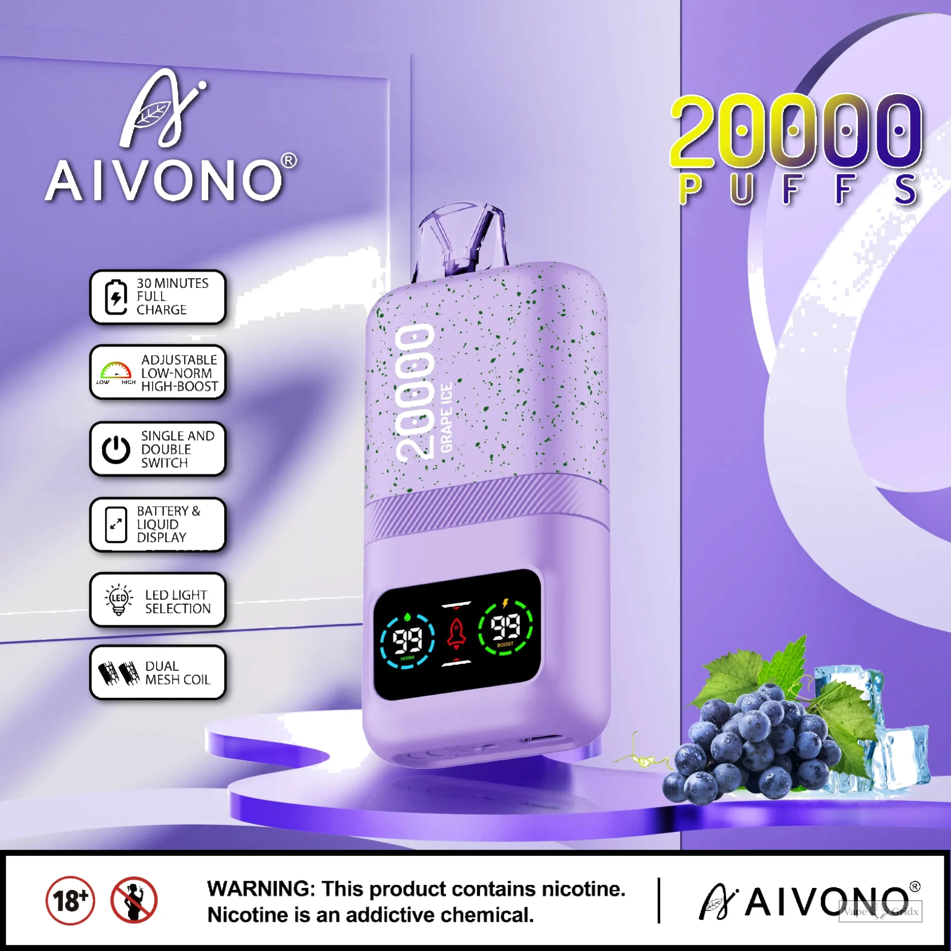 AIVONO AIM MAGIC 20000 20K Züge Einweg-Vape - image 13