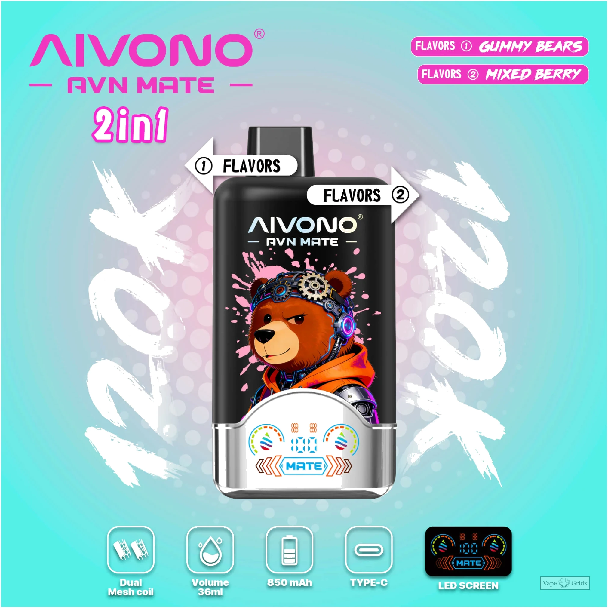 AIVONO AVN Mate 120000 120K Züge Einweg-Vape