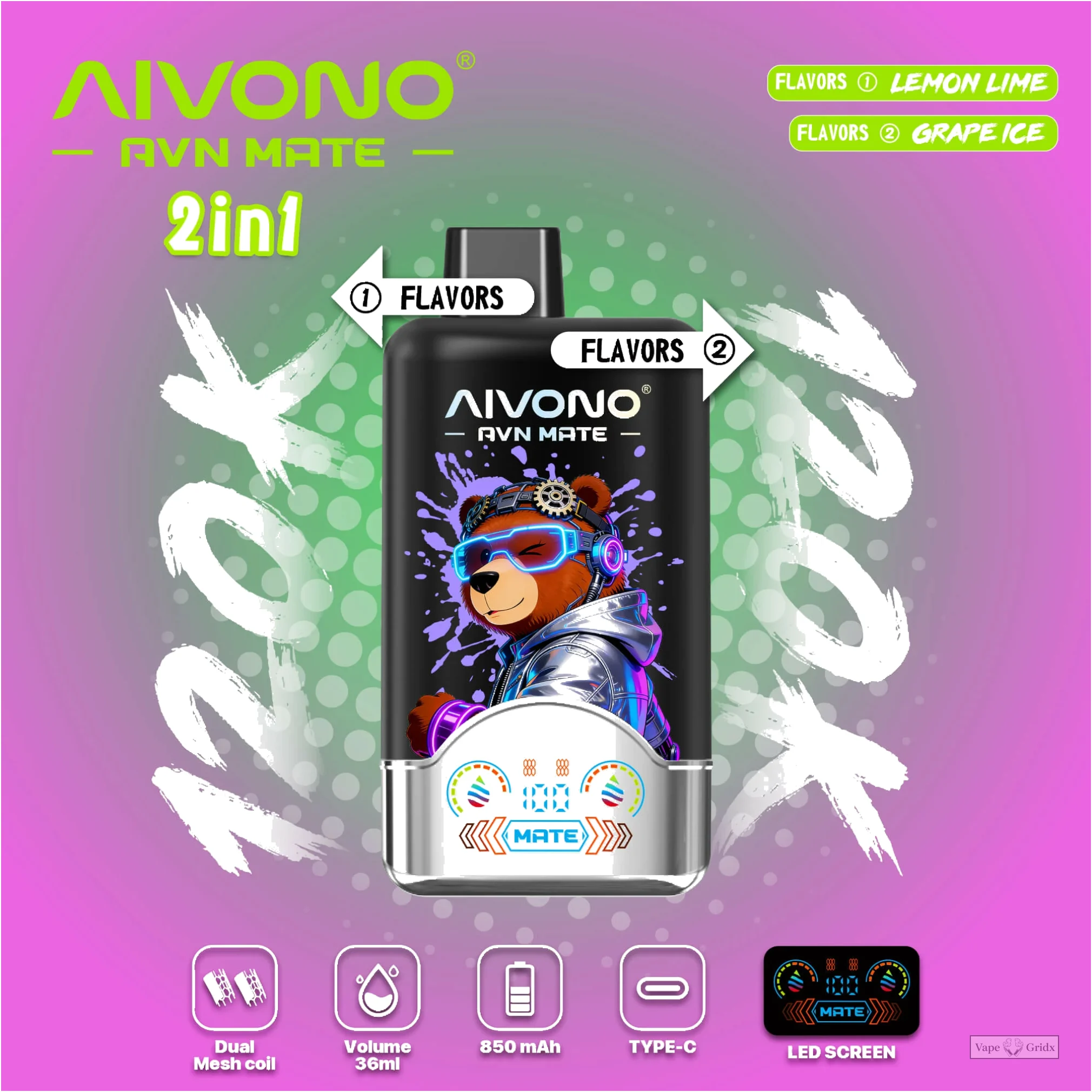 AIVONO AVN Mate 120000 120K Züge Einweg-Vape - image 2