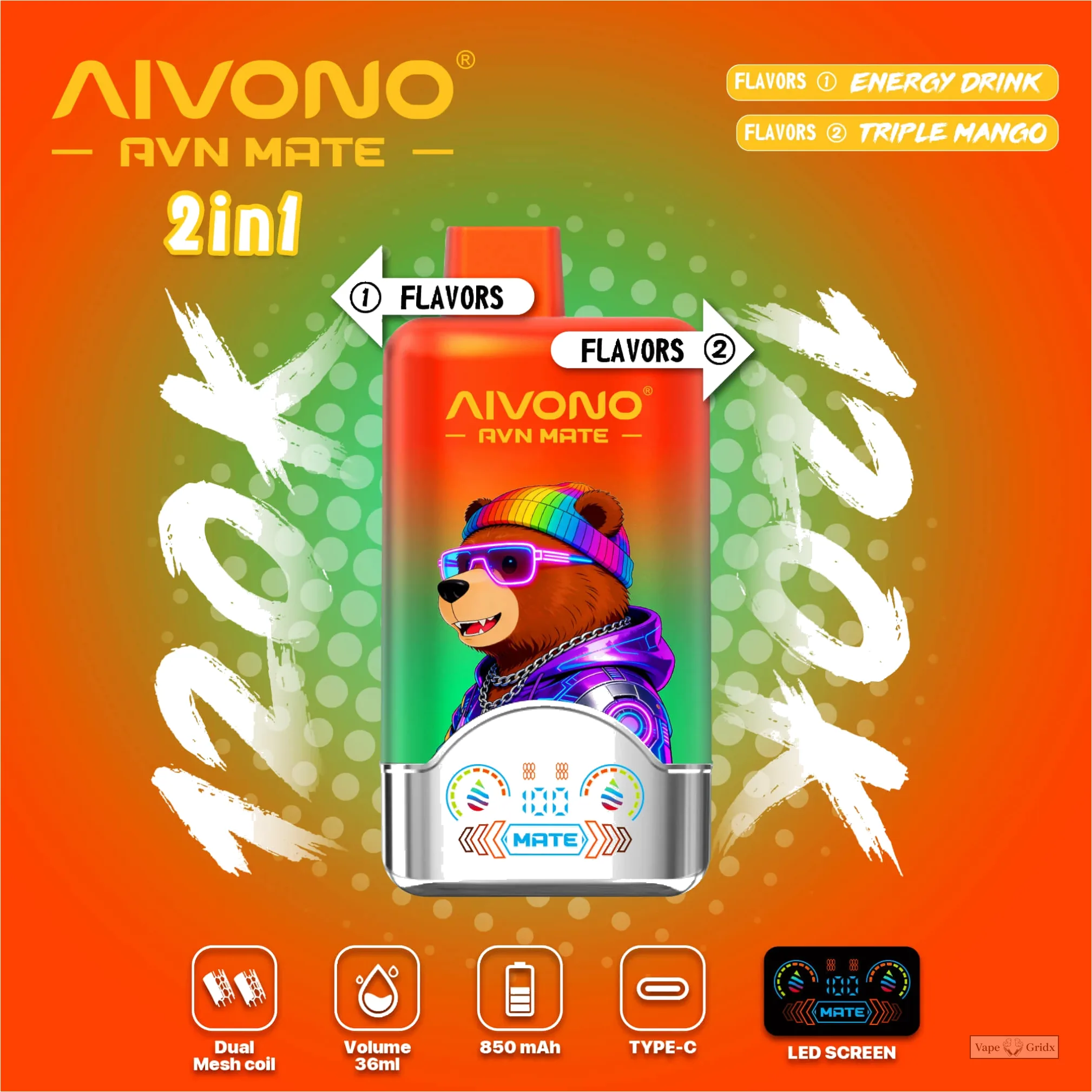 AIVONO AVN Mate 120000 120K Züge Einweg-Vape - image 3