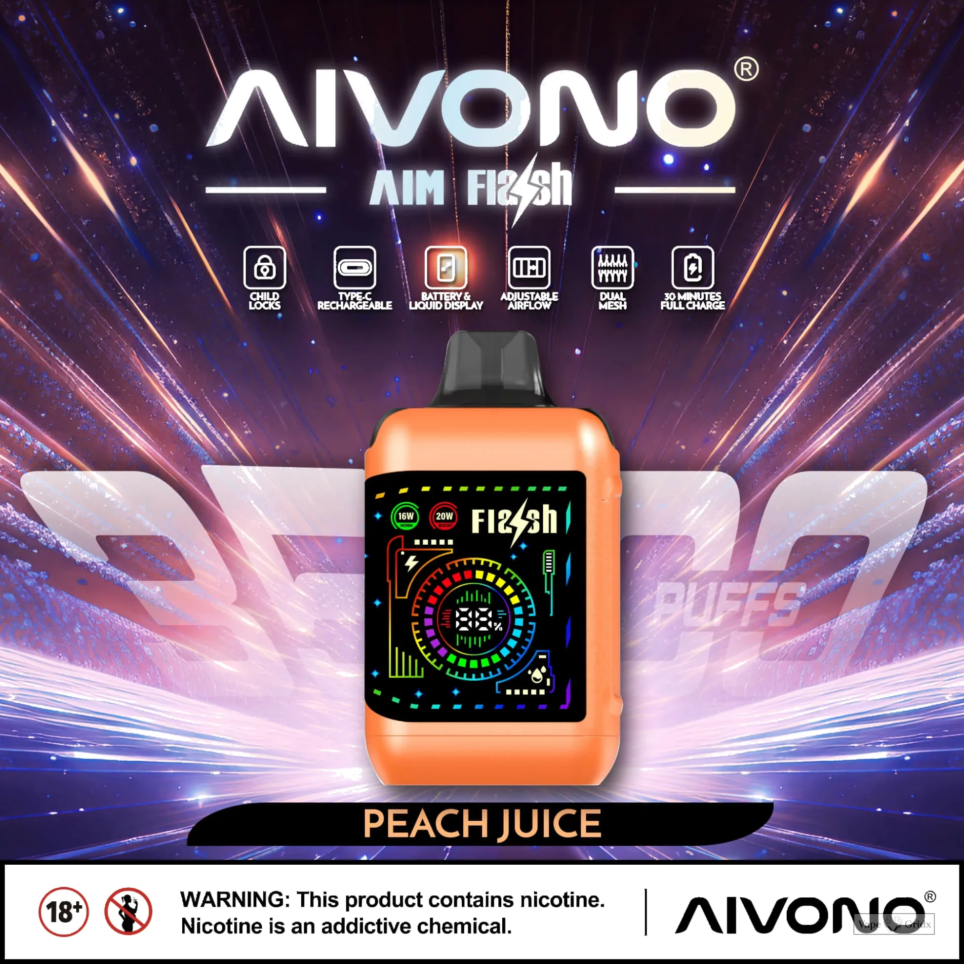 AIVONO FLASH 35000 35K Züge Einweg Einweg-Vape - image 11