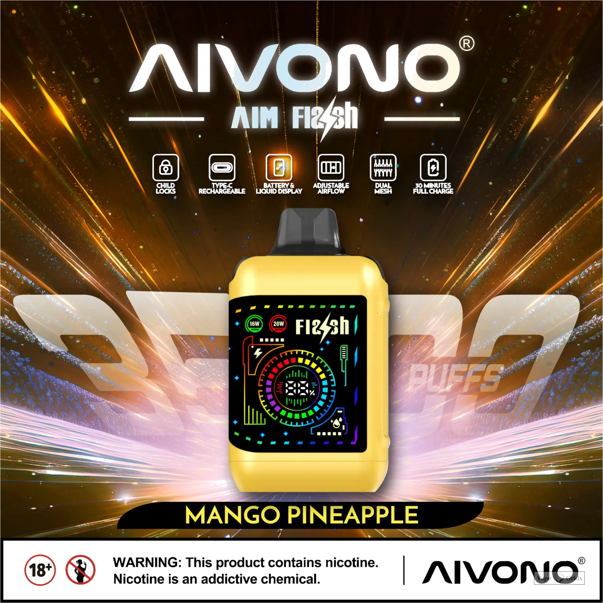 AIVONO FLASH 35000 35K Züge Einweg Einweg-Vape - image 14