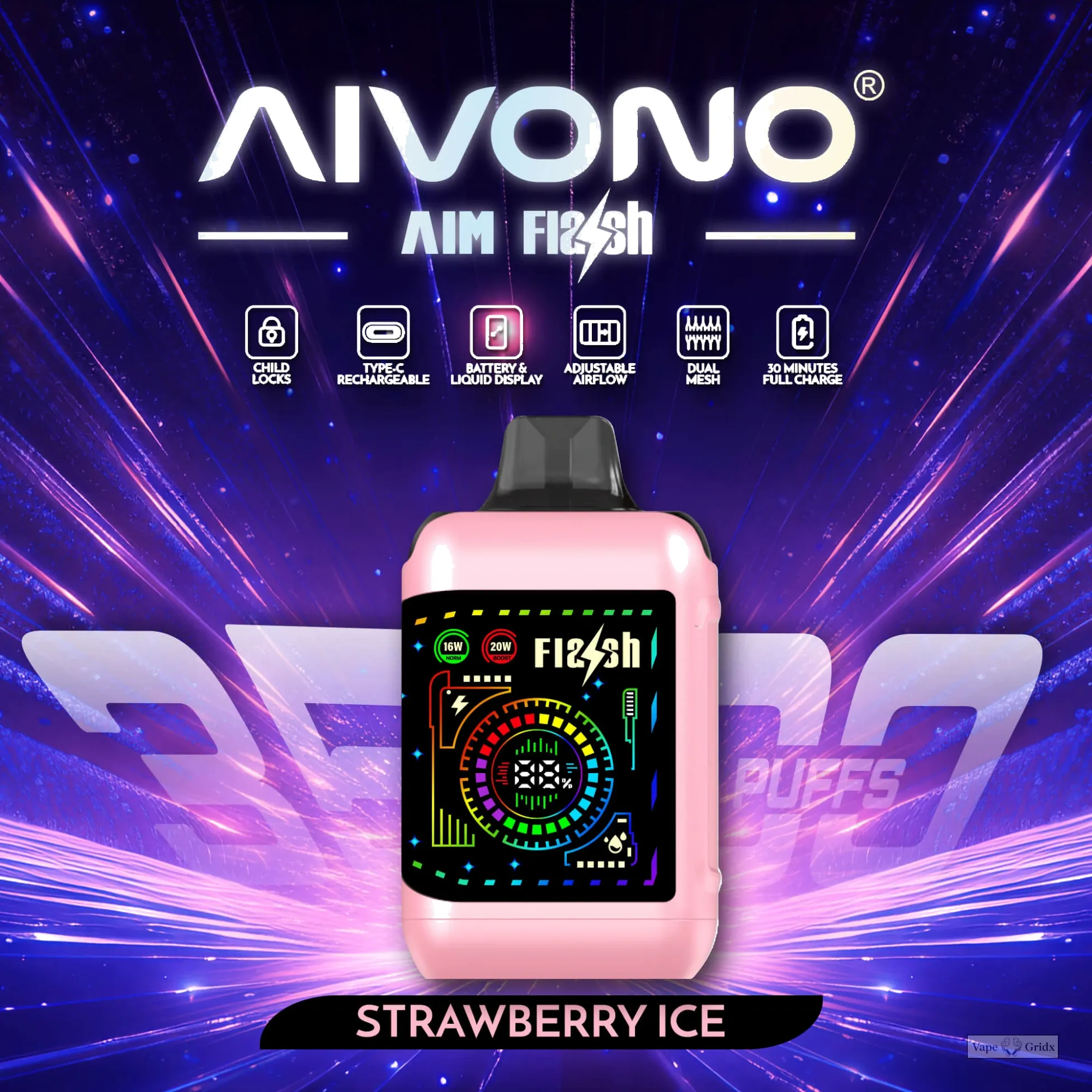 AIVONO FLASH 35000 35K Züge Einweg Einweg-Vape - image 3