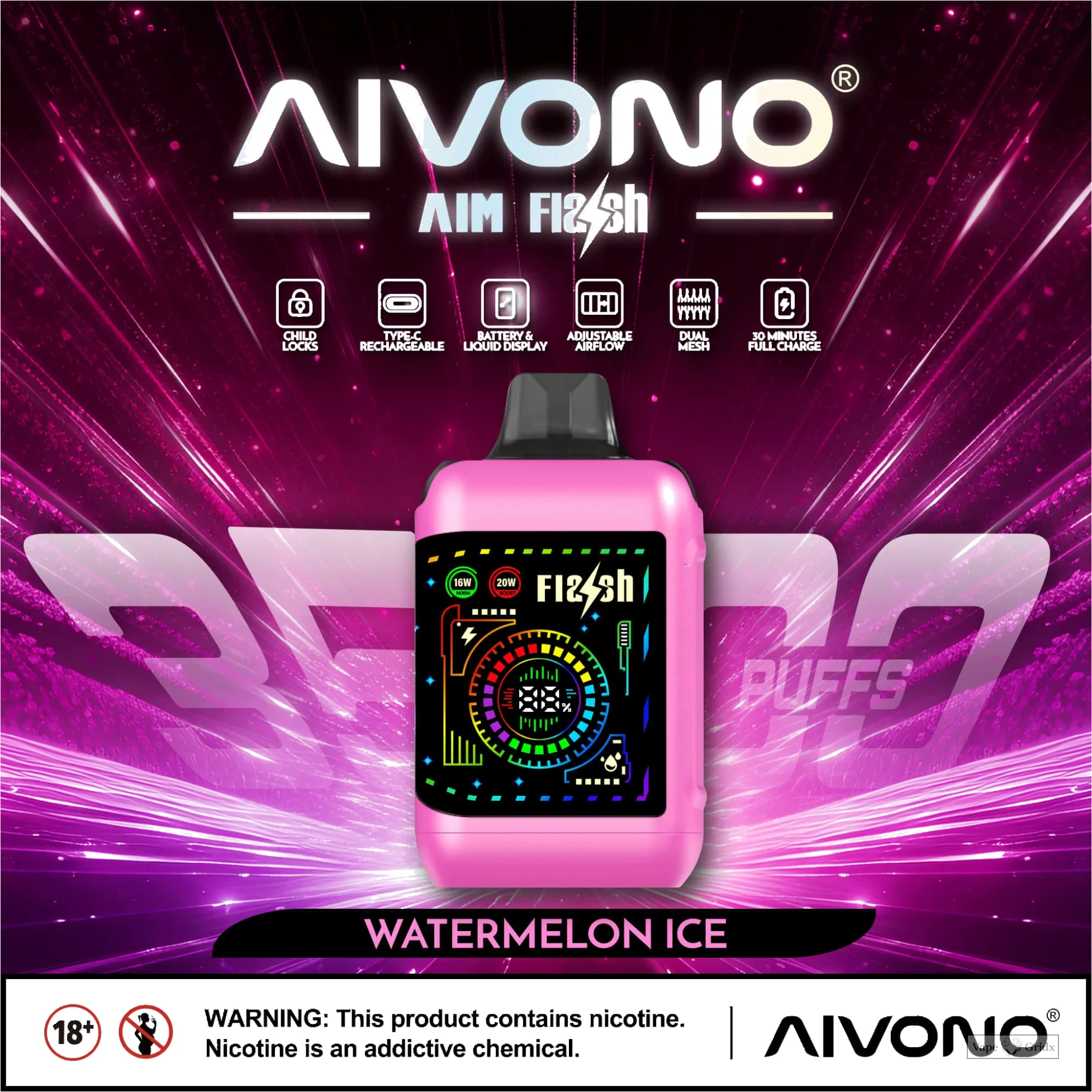 AIVONO FLASH 35000 35K Züge Einweg Einweg-Vape - image 10