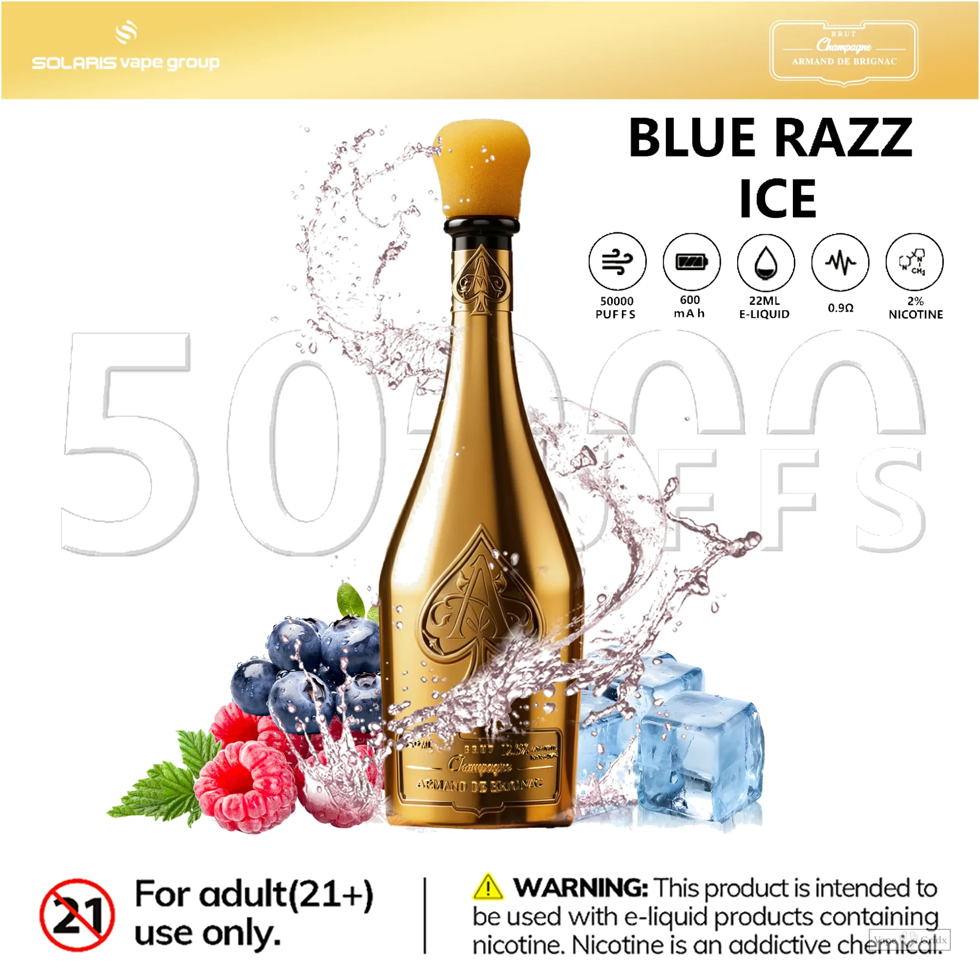 Humo Solaris Champagne 50000 50K Züge Einweg-Vape - image 11