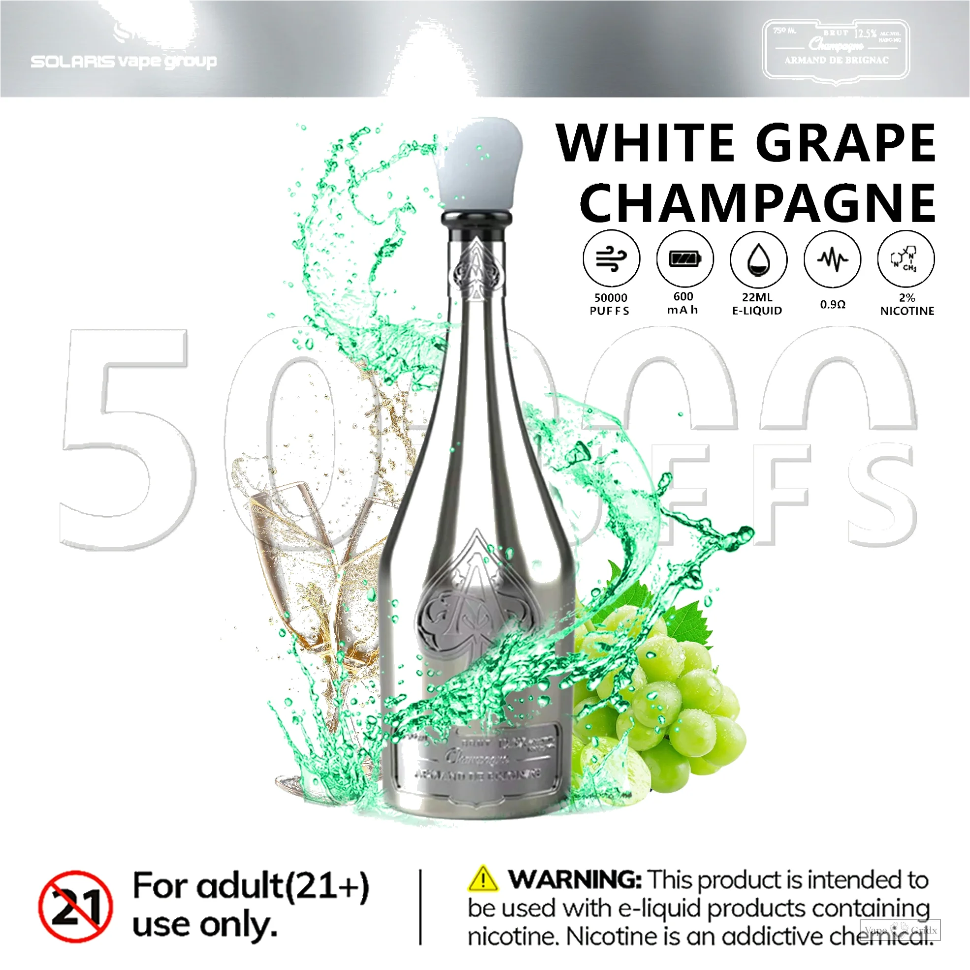 Humo Solaris Champagne 50000 50K Züge Einweg-Vape - image 13