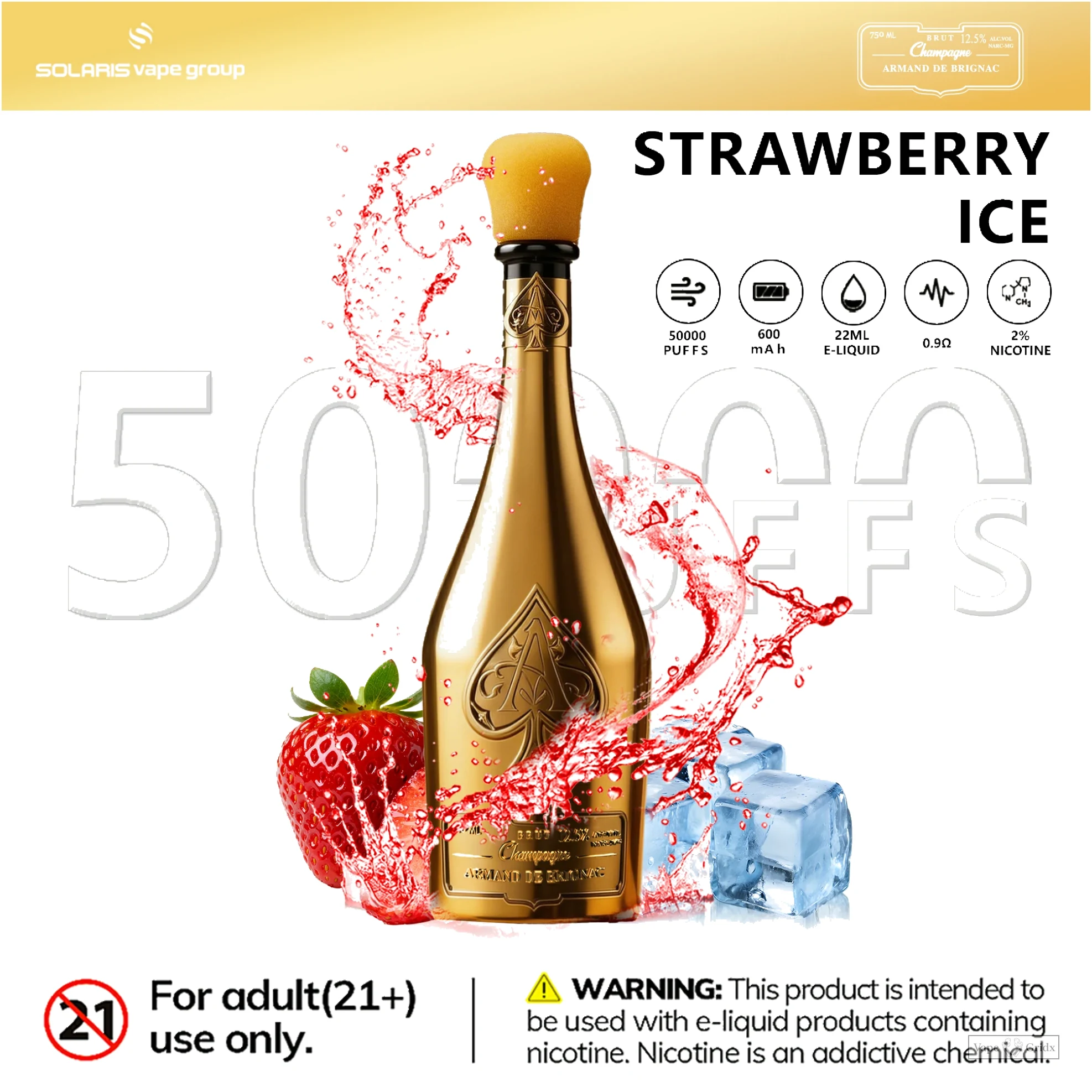 Humo Solaris Champagne 50000 50K Züge Einweg-Vape - image 15