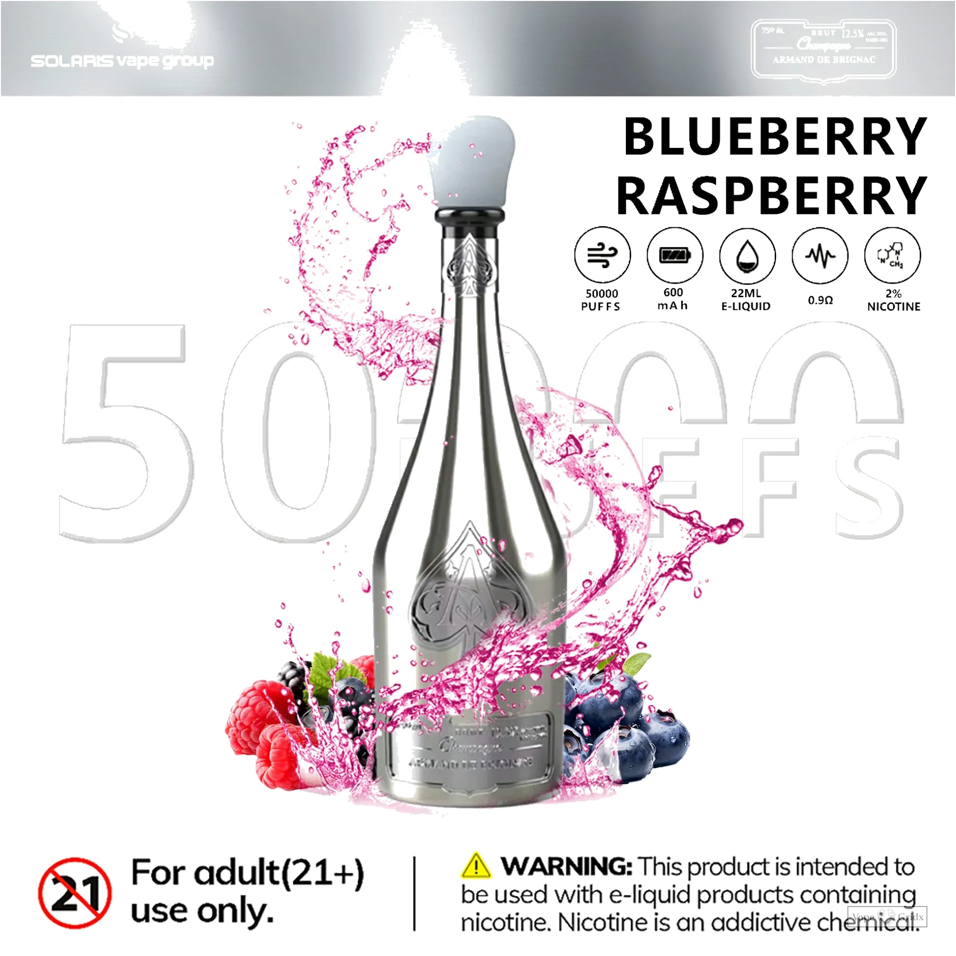 Humo Solaris Champagne 50000 50K Züge Einweg-Vape - image 16
