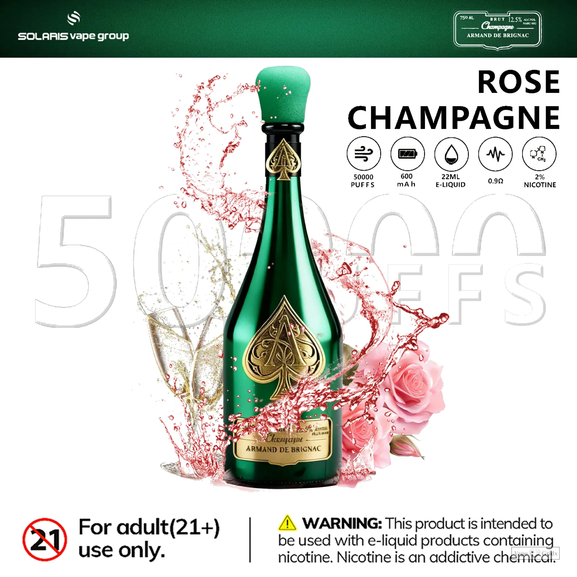 Humo Solaris Champagne 50000 50K Züge Einweg-Vape - image 7