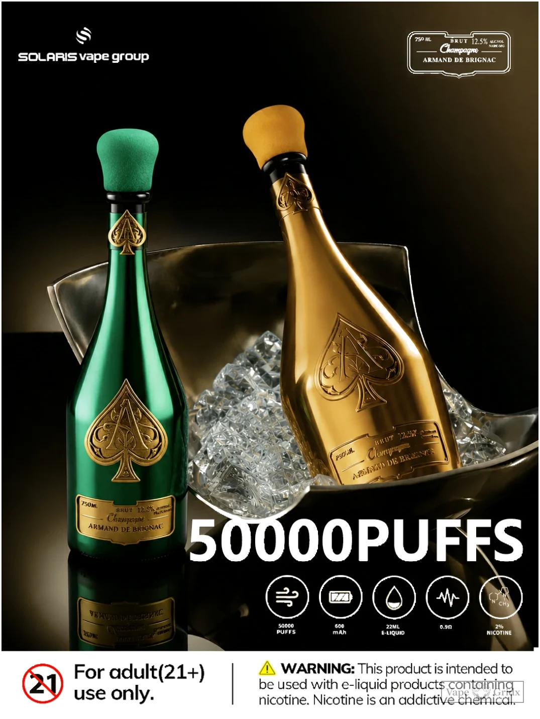 Humo Solaris Champagne 50000 50K Züge Einweg-Vape - image 8