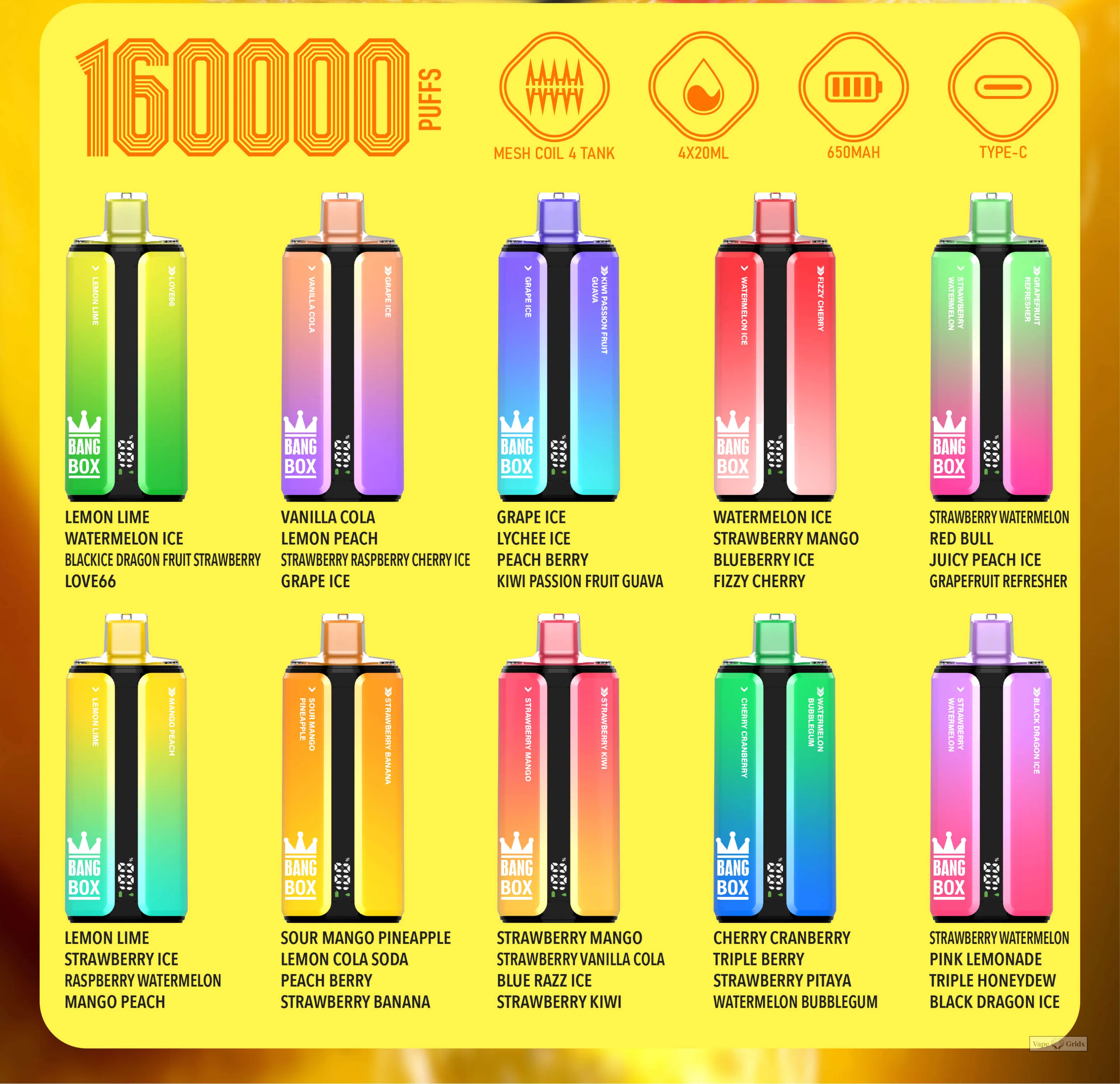 Bang Box 160000 160K Züge 4-in-1 Einweg Einweg-Vape - image 5