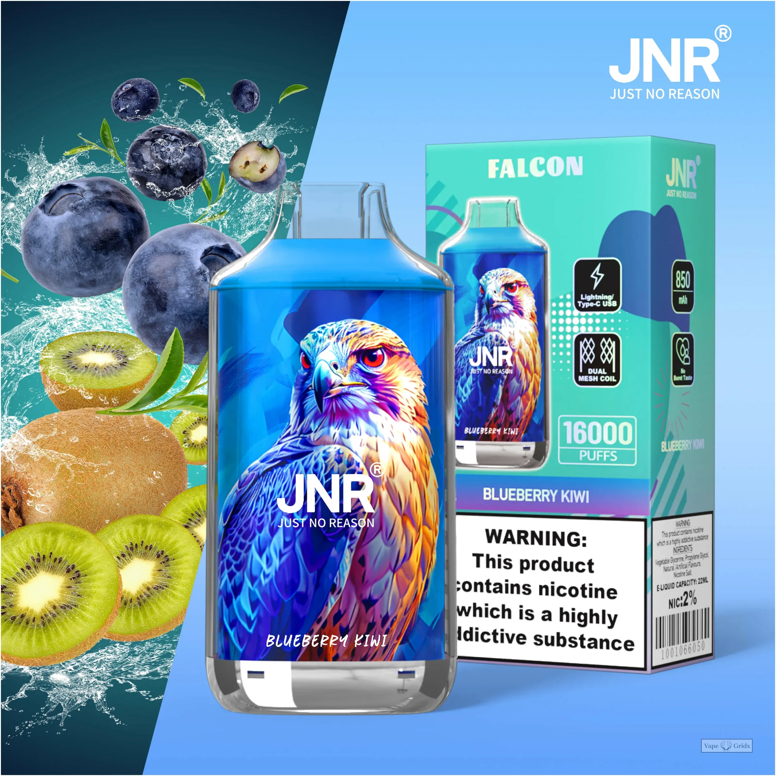 JNR Falcon 16000 16K Züge Einweg-Vape - image 11