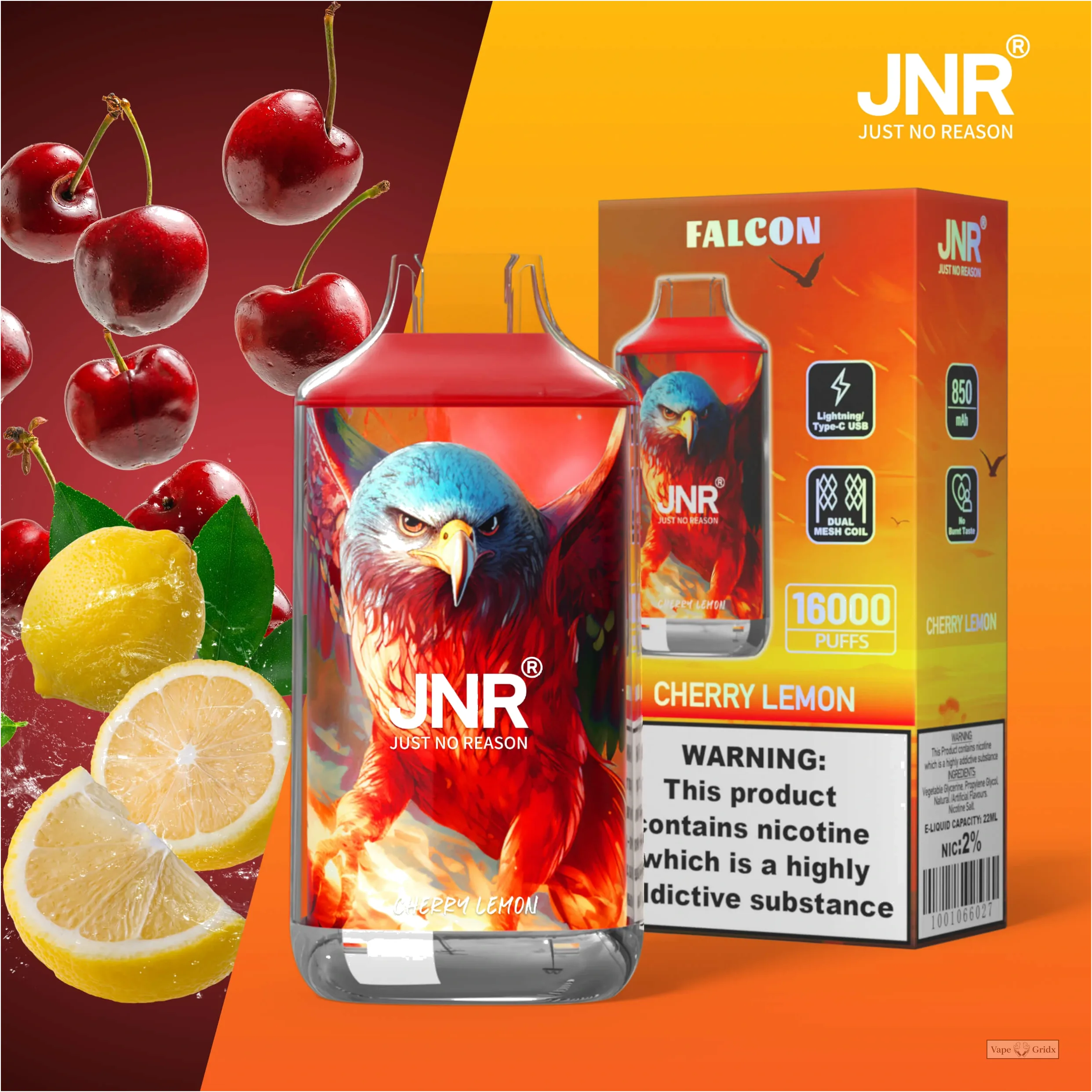 JNR Falcon 16000 16K Züge Einweg-Vape - image 16