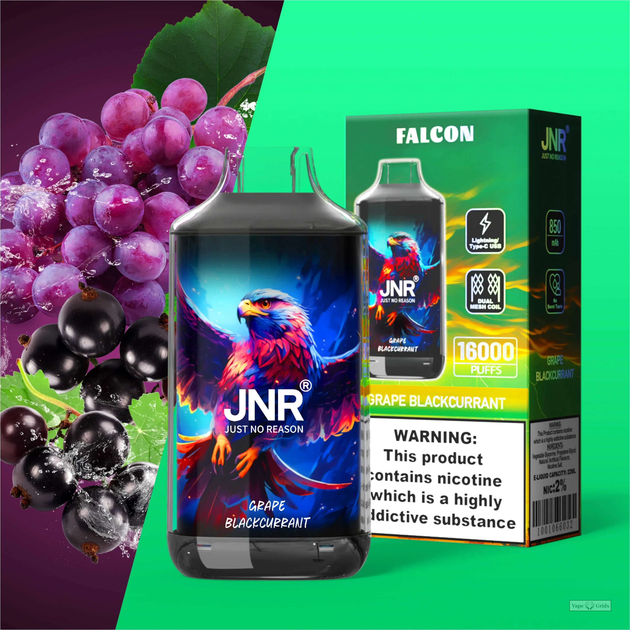 JNR Falcon 16000 16K Züge Einweg-Vape - image 17