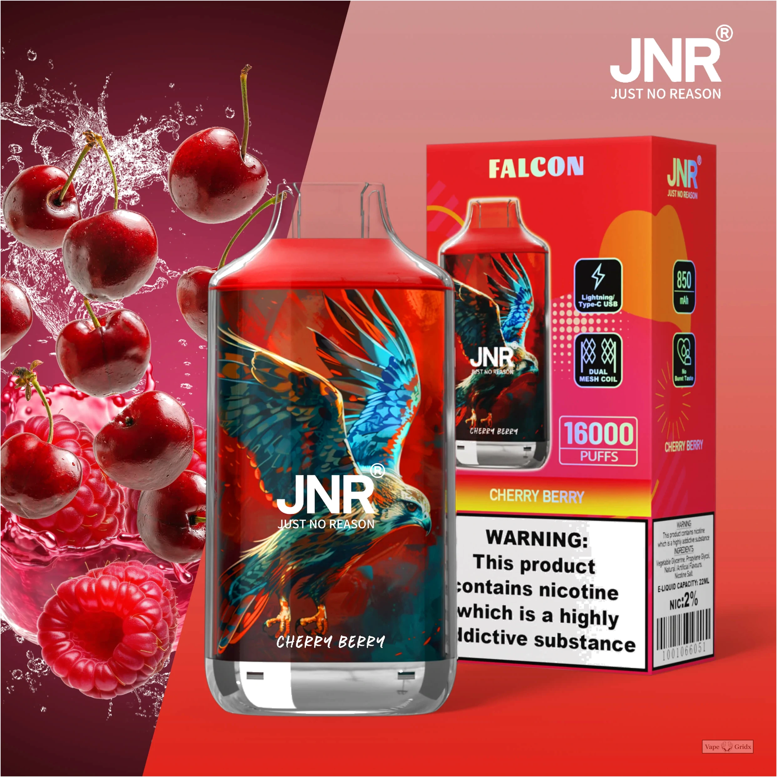 JNR Falcon 16000 16K Züge Einweg-Vape - image 20