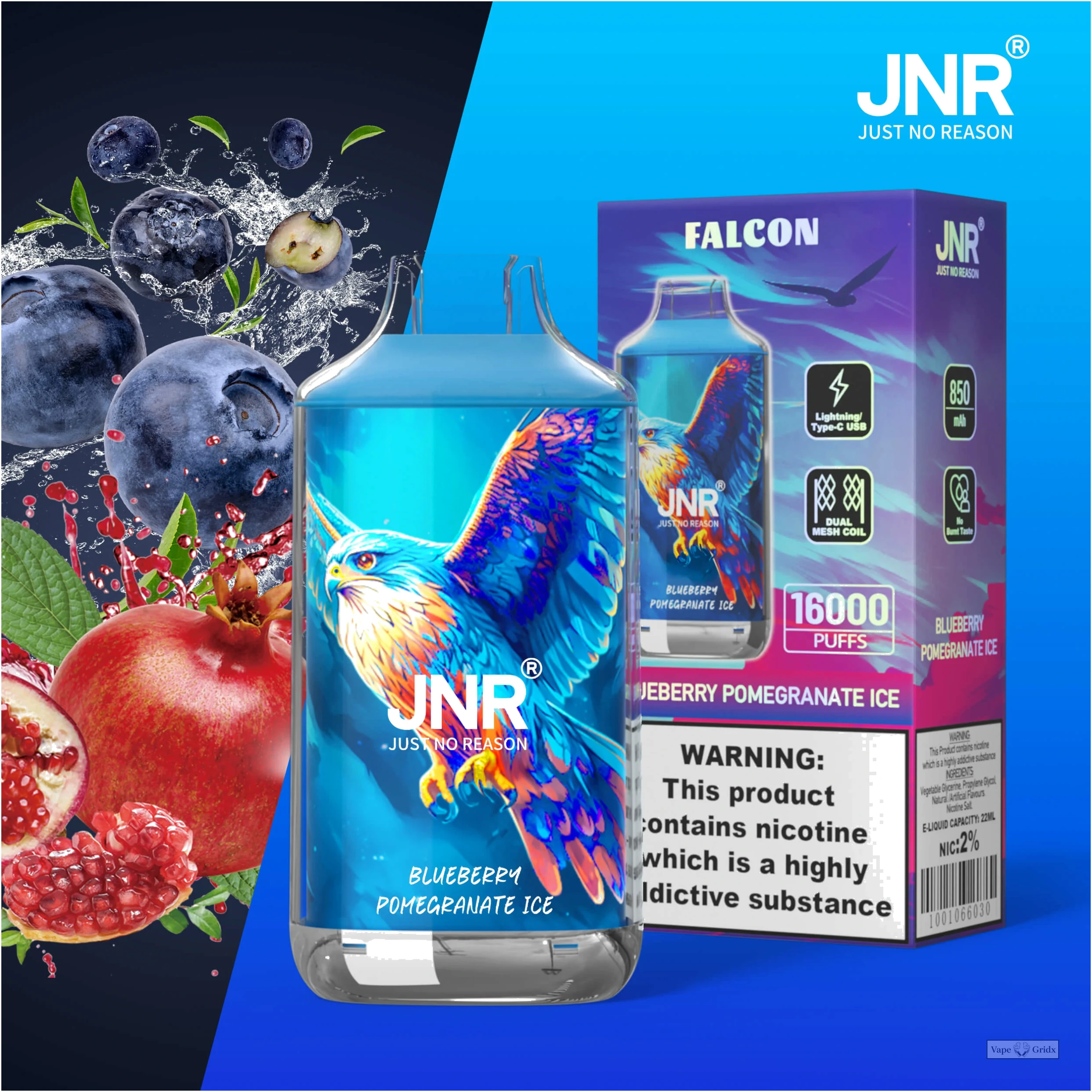 JNR Falcon 16000 16K Züge Einweg-Vape - image 3