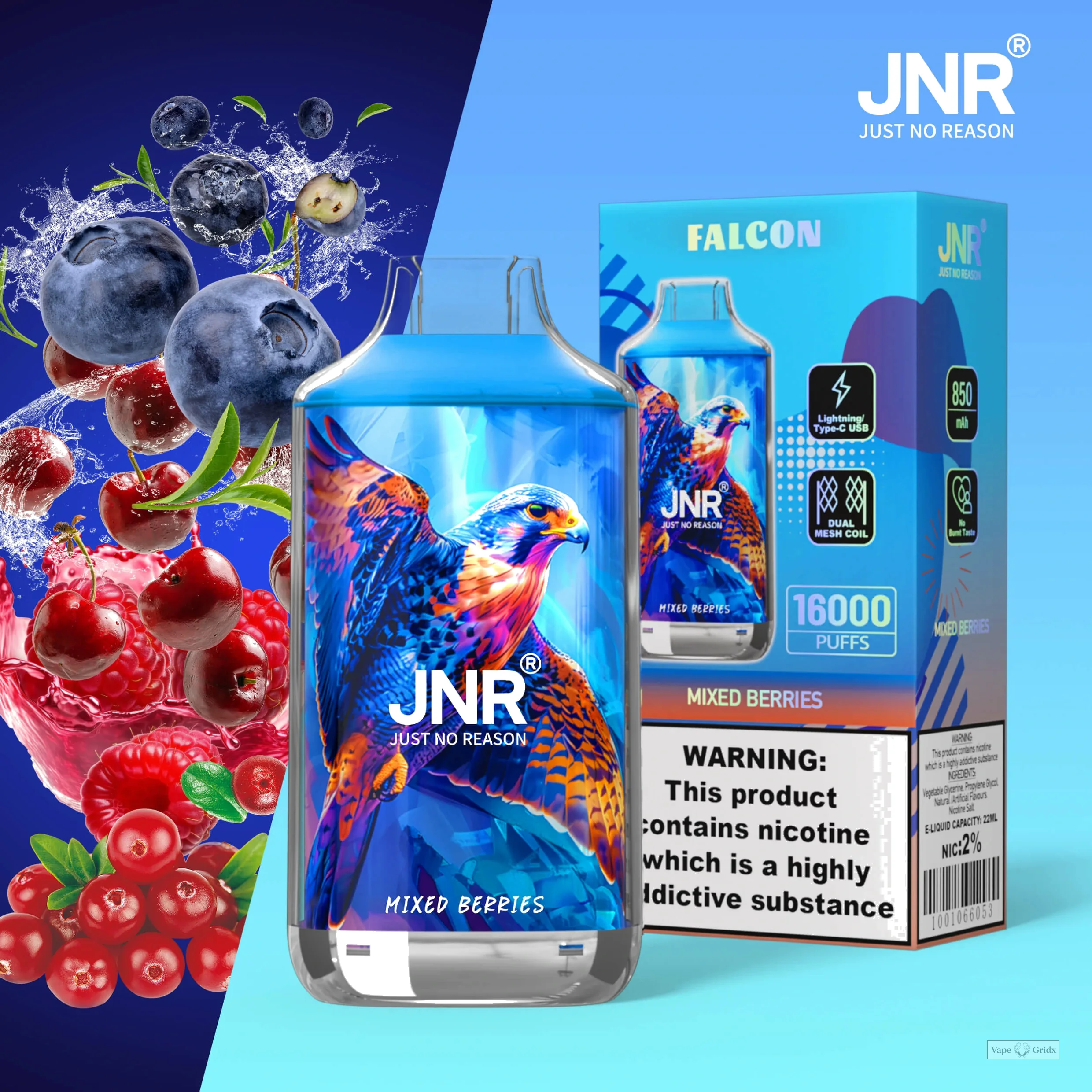 JNR Falcon 16000 16K Züge Einweg-Vape - image 10