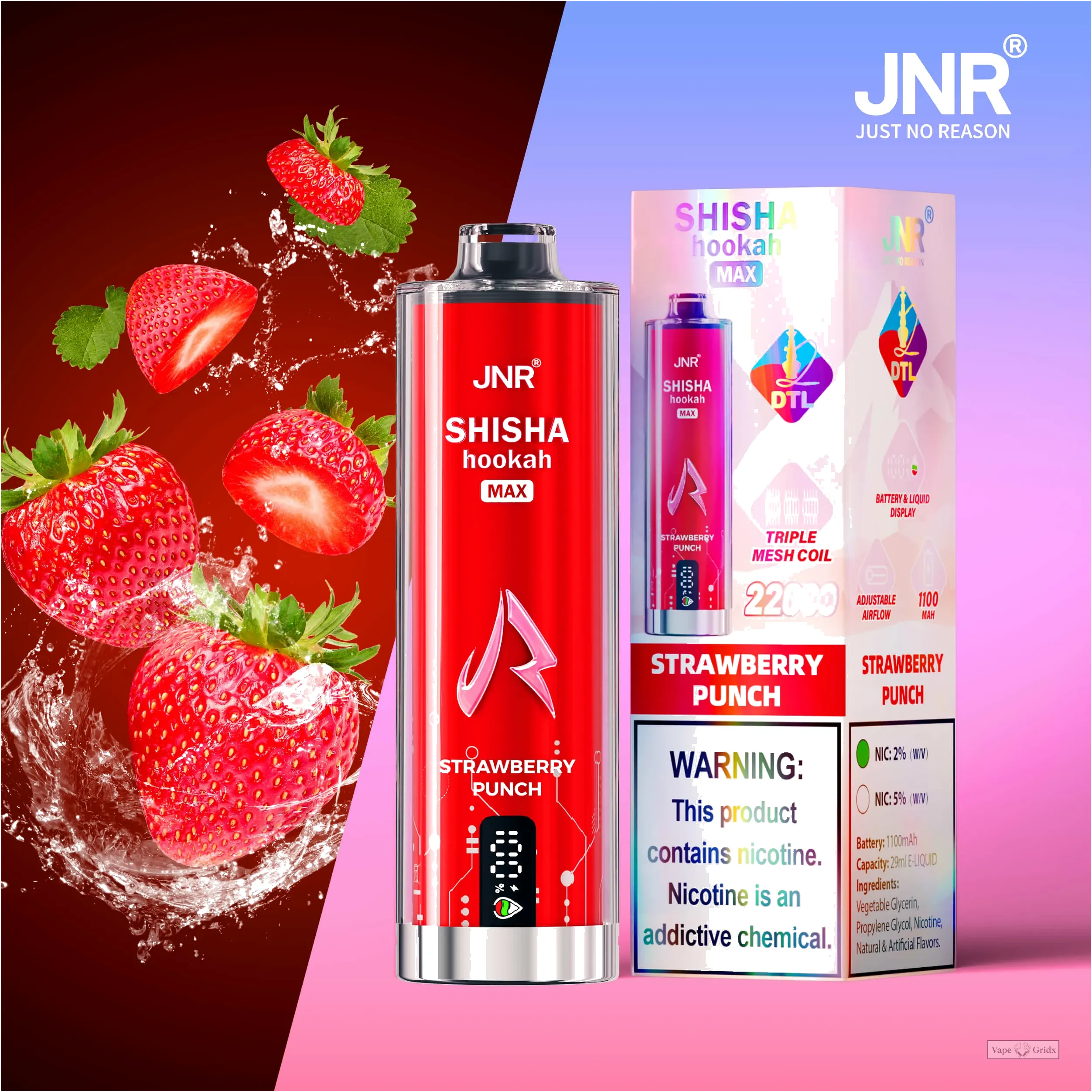 JNR Shisha Hookah Max 22000 22K Züge Einweg-Vape - image 3