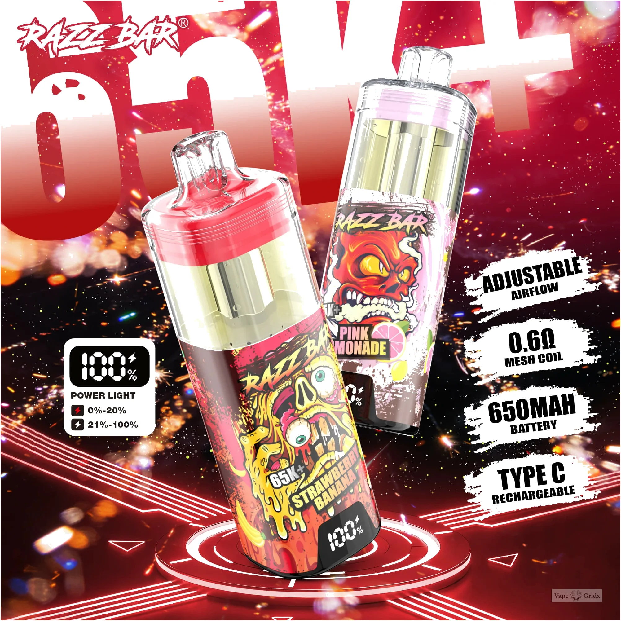 Razz Bar 65000 65K Züge Einweg-Vape - image 4