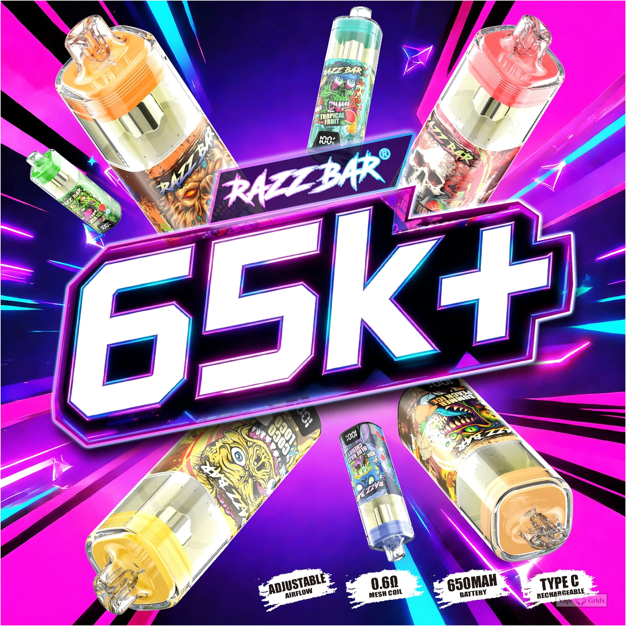 Razz Bar 65000 65K Züge Einweg-Vape - image 8