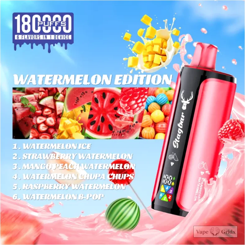 Stagbar 180000 180K Züge 6-in-1 Einweg-Vape