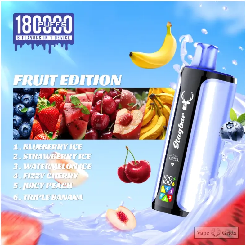 Stagbar 180000 180K Züge 6-in-1 Einweg-Vape - image 3