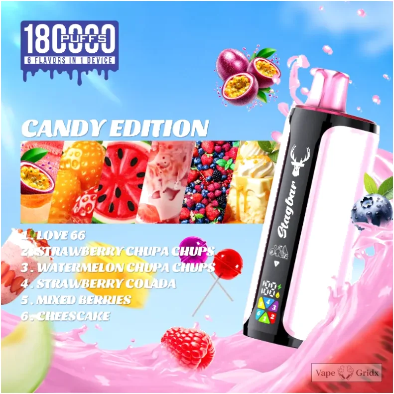 Stagbar 180000 180K Züge 6-in-1 Einweg-Vape - image 4