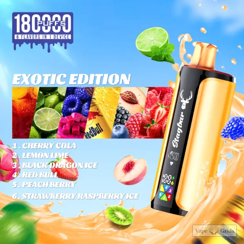 Stagbar 180000 180K Züge 6-in-1 Einweg-Vape - image 6