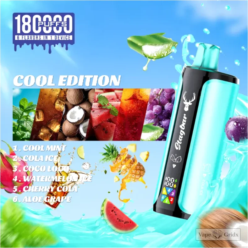 Stagbar 180000 180K Züge 6-in-1 Einweg-Vape - image 9