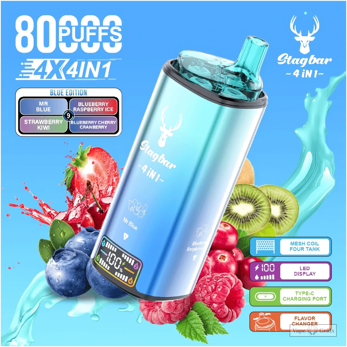 Stagbar 80000 80K Züge 4-in-1 Einweg-Vape - image 10