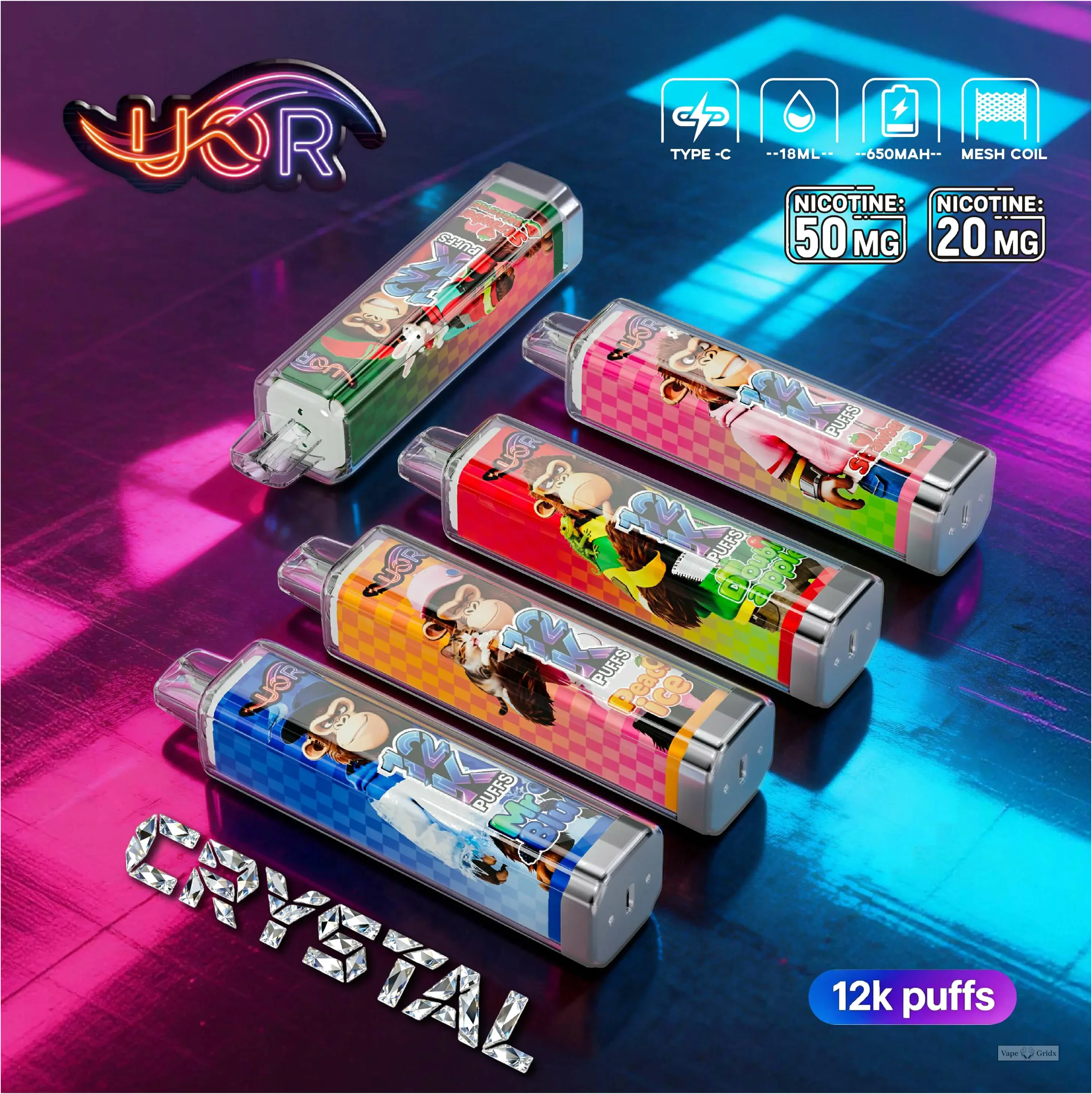 UOR Crystal 12000 12K Züge Einweg-Vape - image 12